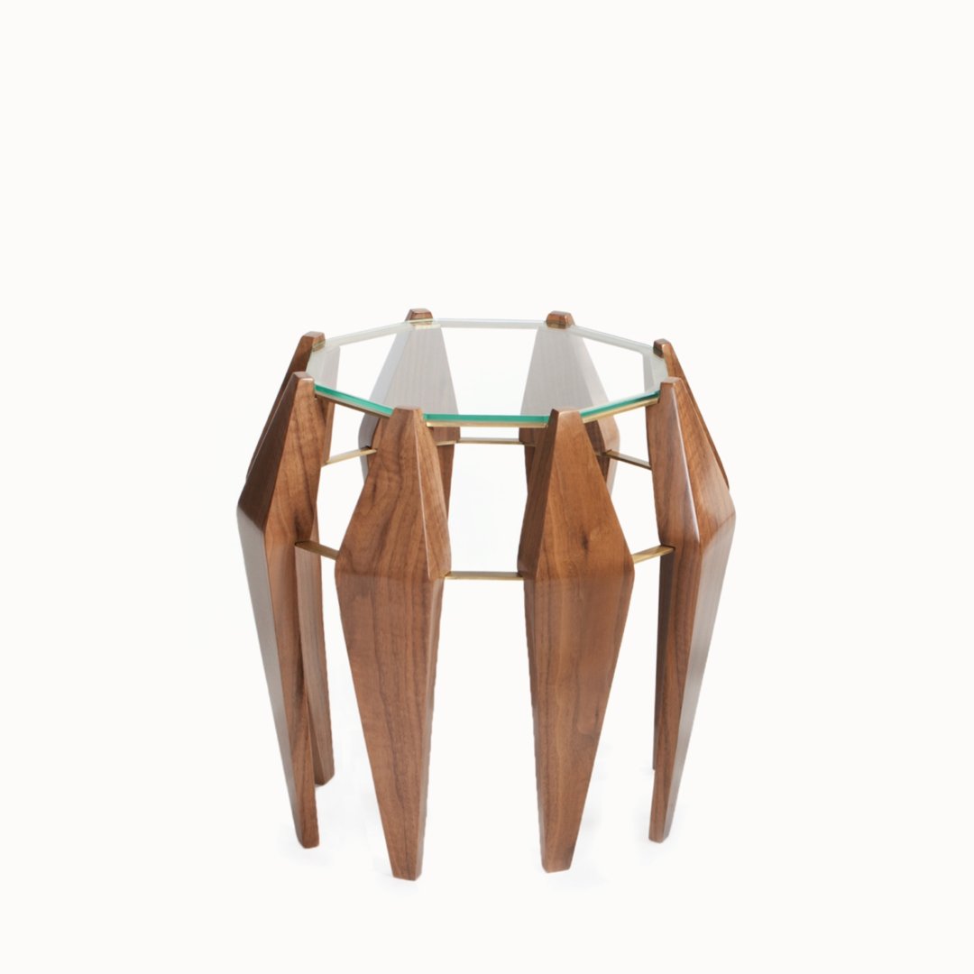 Na Pali side table medium walnut