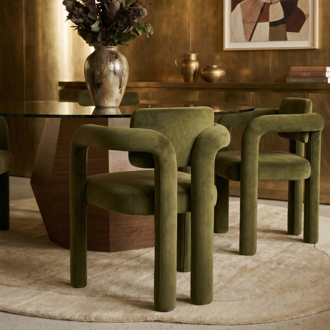 InsidherLand-Double-Arch-dining-chair-cotton-velvet-7033