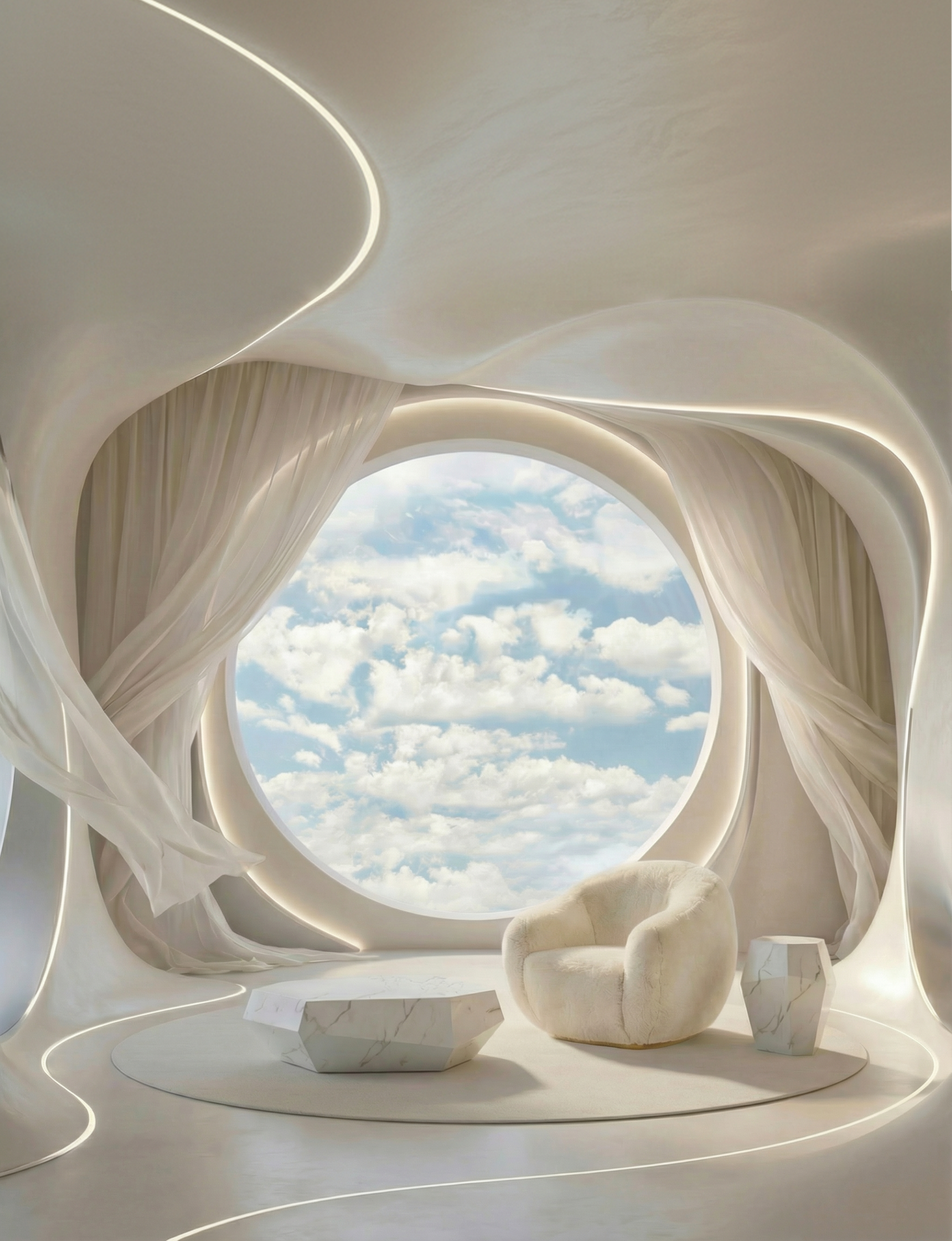Cloud Dancer I Spaces by Joana Santos Barbosa