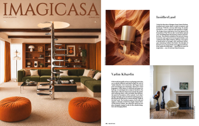 Imagicasa Summer issue 2026 featuring the Arizona table lamp by Joana Santos Barbosa