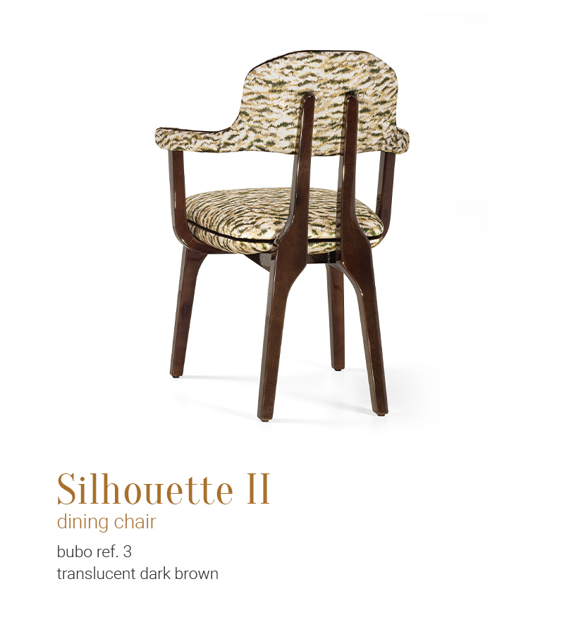 Silhouette II dining chair bubo 03 translucent dark brown by InsidherLand by Joana    Santos Barbosa