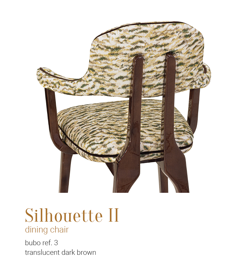 Silhouette II dining chair bubo 03 translucent dark brown by InsidherLand by Joana    Santos Barbosa