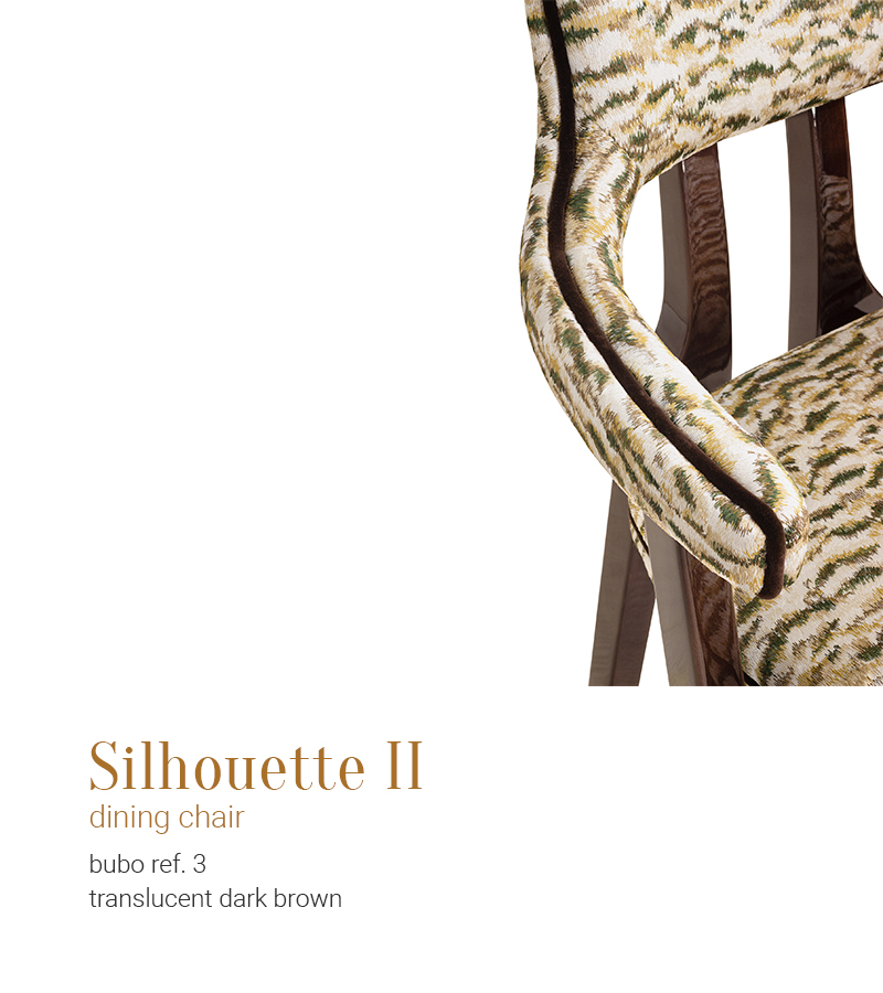 Silhouette II dining chair bubo 03 translucent dark brown by InsidherLand by Joana    Santos Barbosa