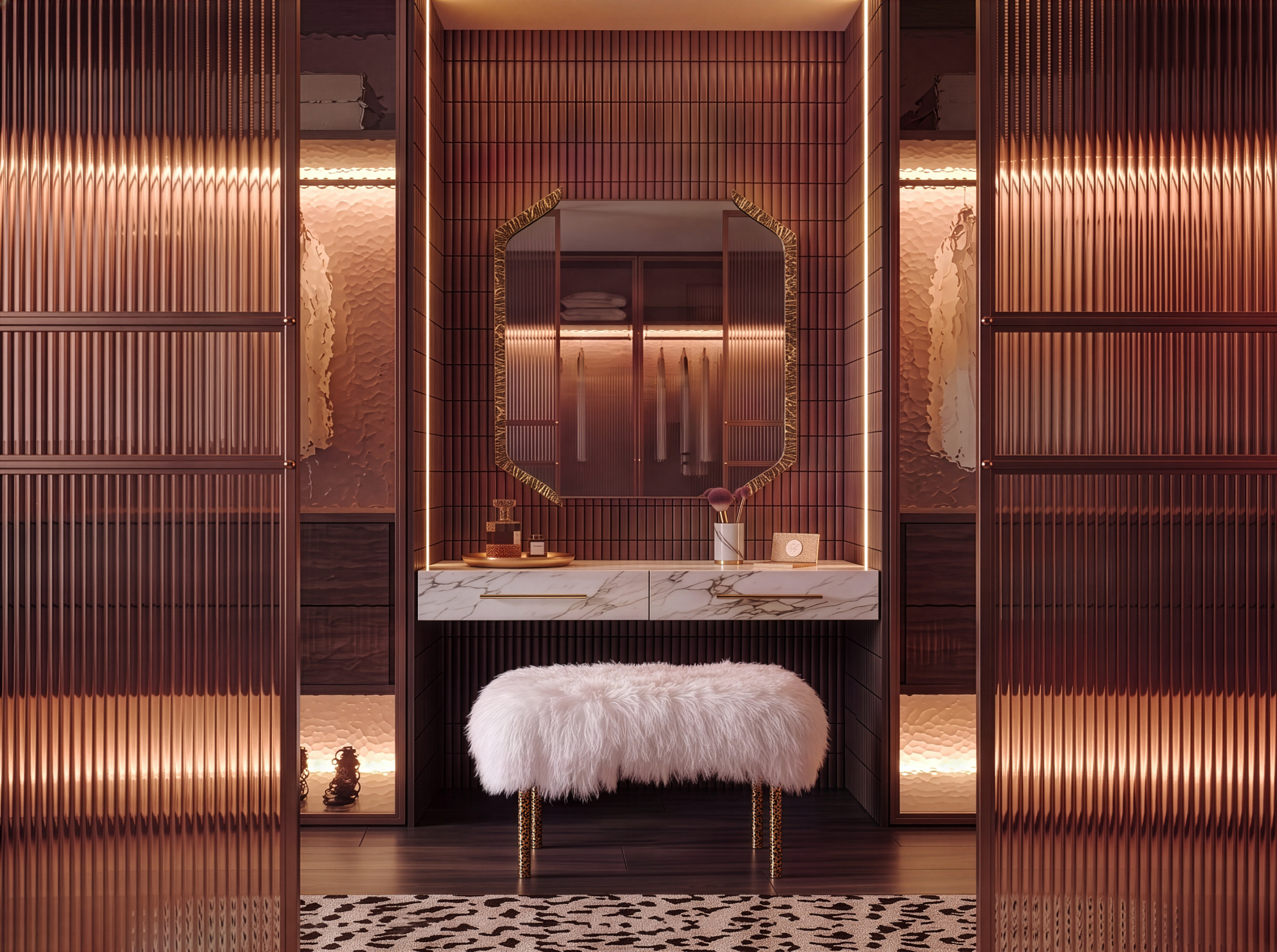 Mid-Century noir Powder Room by InsidherLand by Joana Santos Barbosa