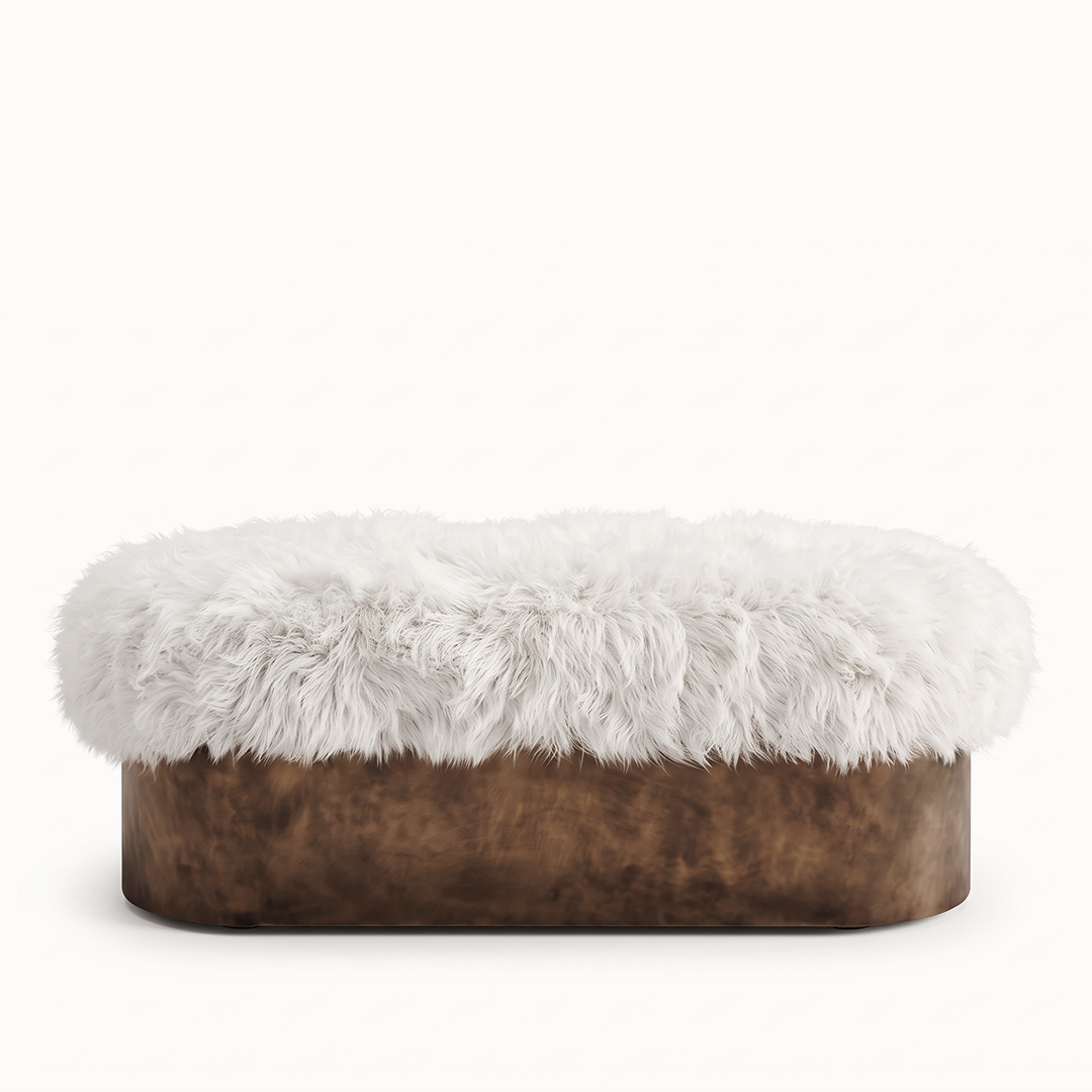 Symphony stool white rustic brass 01 InsidherLand by Joana Santos Barbosa